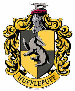 Harry Potter Hufflepuff Crest Official wall mounted cardboard cutout buy now at star  21122.1507640936 399391263